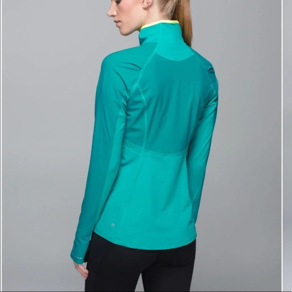 Lululemon Trail Bound 1/2 Zip Blue Tropics Top - Picture 14 of 16